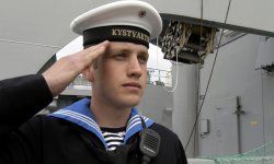 Norwegian coast guard crew member.