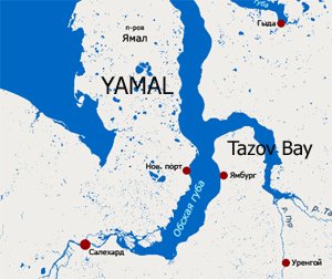 Yamal Bay, Tazov Bay